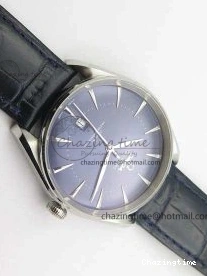 0228 Upgraded Seamaster Edizione Venezia SS Best Edition Blue Dial On Leather Strap A 8121